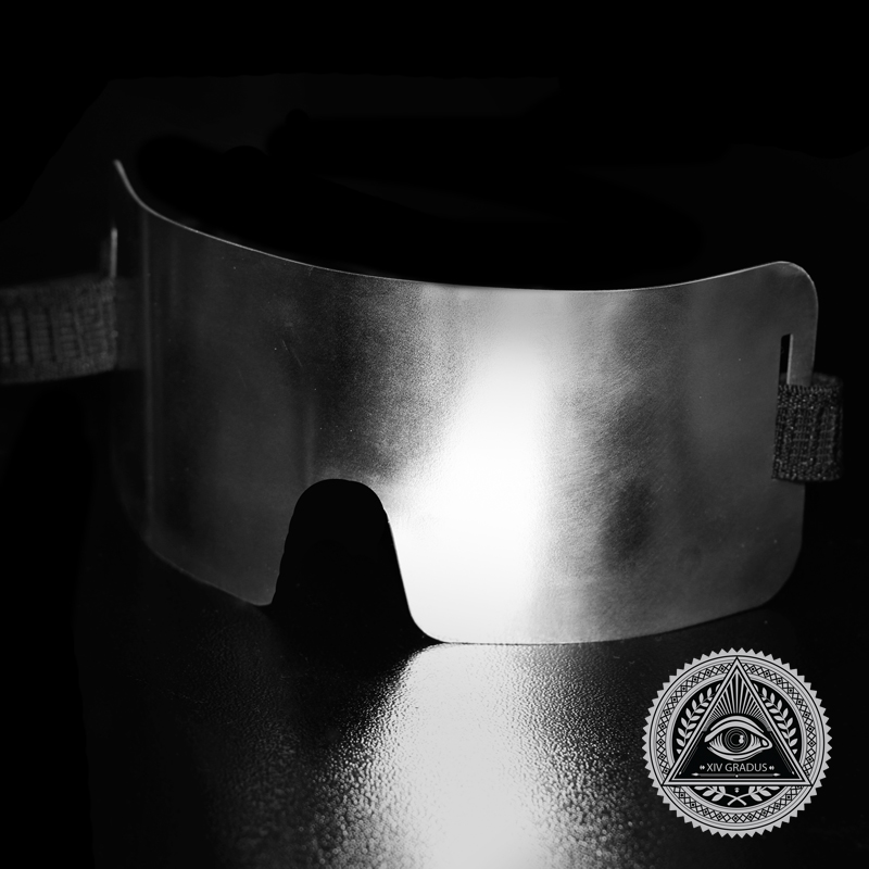 Stainless Steel Blindfold for mentalism, mind magic, and mind reading illusions.